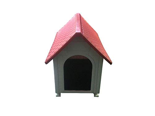 HYGRAD BUILT TO SURVIVE Large Waterproof Outdoor Indoor Plastic Pet Puppy Dog House Home Shelter Kennel Water Resistant and Attractive for Small to Large Sized Dogs - Perfect for Gardens 82x56x71 cm - Image 3