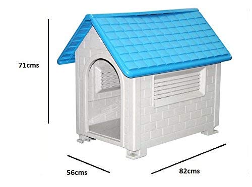 HYGRAD BUILT TO SURVIVE Large Waterproof Outdoor Indoor Plastic Pet Puppy Dog House Home Shelter Kennel Water Resistant and Attractive for Small to Large Sized Dogs - Perfect for Gardens 82x56x71 cm - Image 7