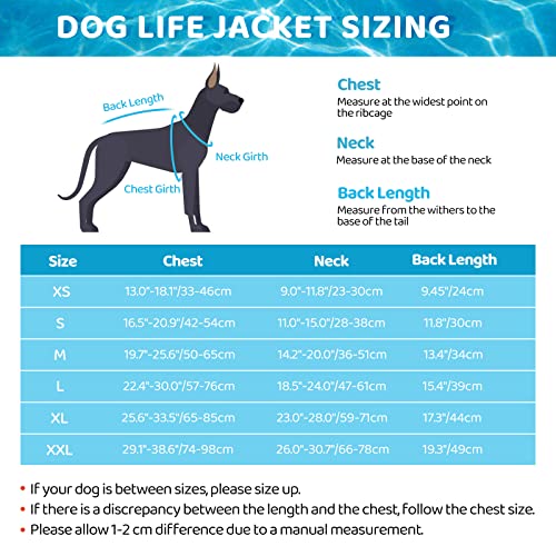 KOESON Dog Life Jacket Shark, Dog Life Vest with Rescue Handle, Ripstop Pet Float Coat for Swimming, Safety Dog Lifesaver Pet Life Preserver High Buoyancy Swimsuit for Small,Medium,Large Dogs Pink L - Image 6