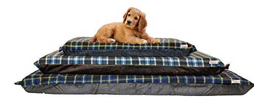 KosiPet® Waterproof Dog Bed, Deluxe Foam Mattress, Removable Fleece Outer Cover, Dog Beds,Pet Bed,Dogbed,Dogbeds,Petbed,Petbeds, (LARGE, BLUE CHECK) - Image 3