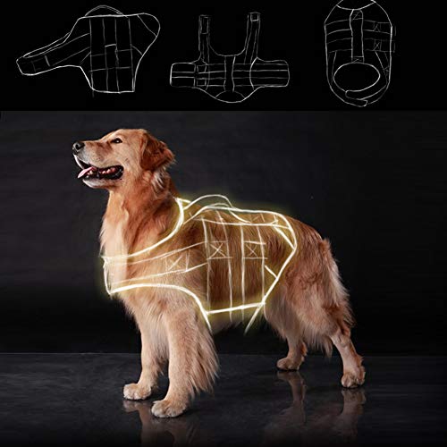 LFEWOX Color Pet Life Jacket Size Adjustable Dog Lifesaver Safety Reflective Vest Pet Life Preserver Dog Saver Life Vest Coat for Swimming Surfing Boating Hunting - Image 5