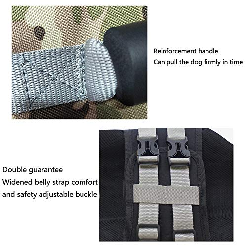 LZRZBH Pet Supplies Pets Autumn And Winter Cold-proof Clothing Dog Vest Dog Clothes Large Dog Swimming Life Jacket With Traction Belt,Blue,Green,Pink(M-XL) - Image 4