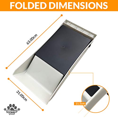 Lightweight Foldable Portable Fold Flat Pet Steps Ramp Suitable for Dog Cat and Children *Not for hard floors* - Image 4