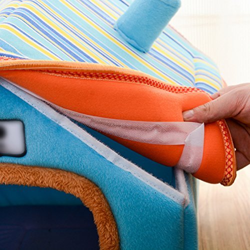 LvRao Warm Pet Kennel Puppy House Plush Dog Cat Kitten Bed Pet Indoor House - Image 6