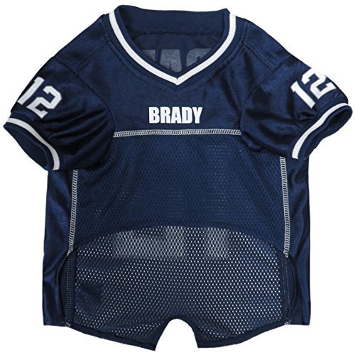 NFL Dog Jersey - Tom Brady #12 Pet Jersey New England Patriots Mesh Jersey, Large - Image 4