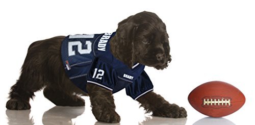 NFL Dog Jersey - Tom Brady #12 Pet Jersey New England Patriots Mesh Jersey, Large - Image 6