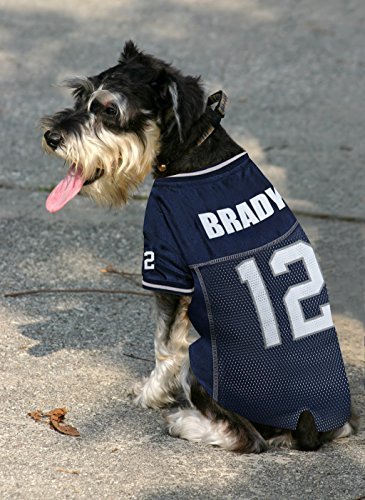 NFL Dog Jersey - Tom Brady #12 Pet Jersey New England Patriots Mesh Jersey, Large - Image 7