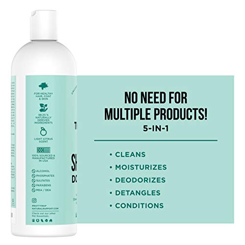 Natural Rapport Dog Shampoo, The Only Dog Shampoo Dogs Need, 5-in-1 Dog Shampoo and Conditioner, Dog Shampoo Sensitive Skin with Aloe and Oatmeal (473 ml) - Image 4