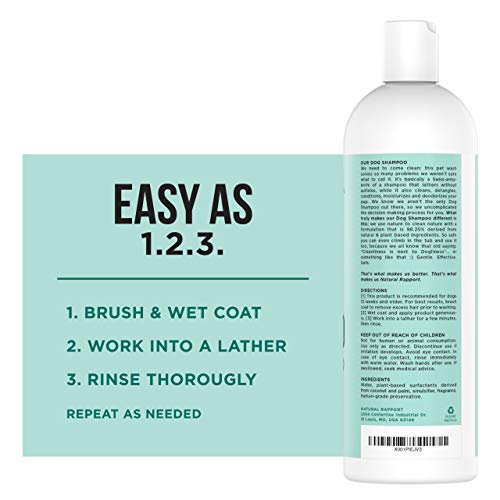 Natural Rapport Dog Shampoo, The Only Dog Shampoo Dogs Need, 5-in-1 Dog Shampoo and Conditioner, Dog Shampoo Sensitive Skin with Aloe and Oatmeal (473 ml) - Image 8