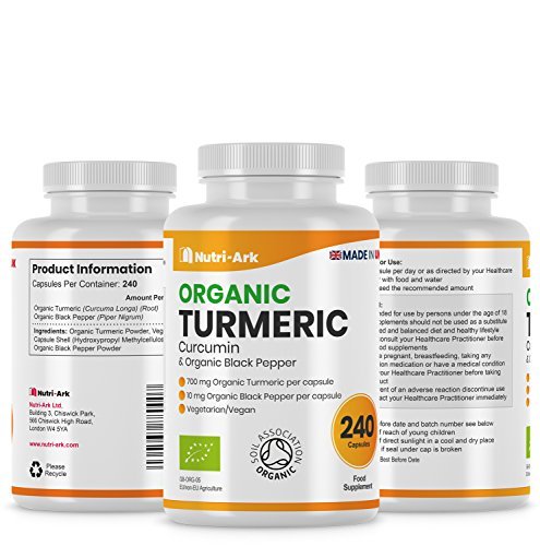Nutri-Ark Organic Turmeric and Black Pepper Capsules High Strength | Each Capsule Contains 700mg of Turmeric Powder and 10mg of Black Pepper - Image 5
