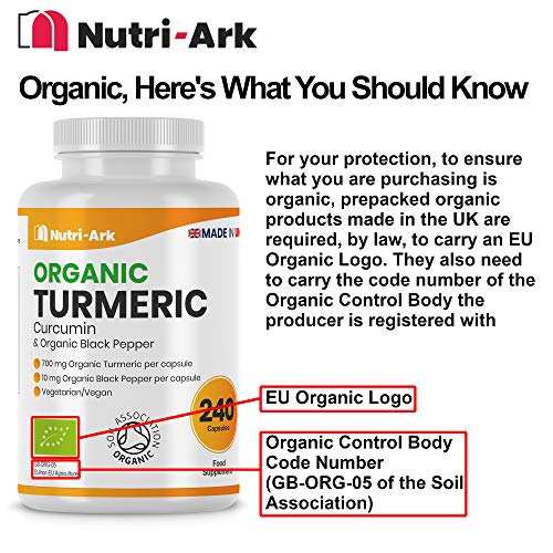 Nutri-Ark Organic Turmeric and Black Pepper Capsules High Strength | Each Capsule Contains 700mg of Turmeric Powder and 10mg of Black Pepper - Image 6