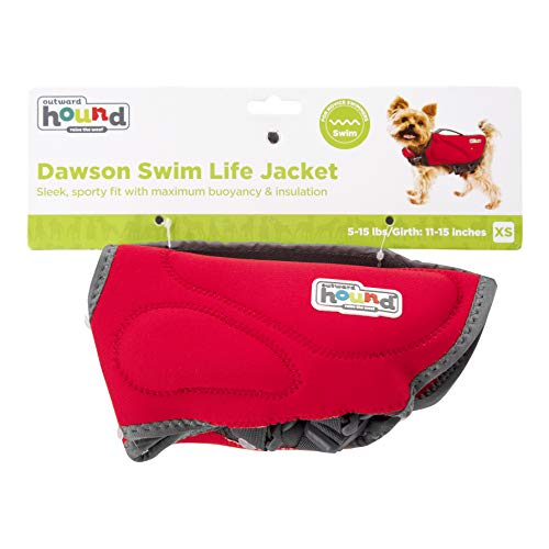 Outward Hound Dawson Swim Red Dog Life Jacket, Small - Image 3