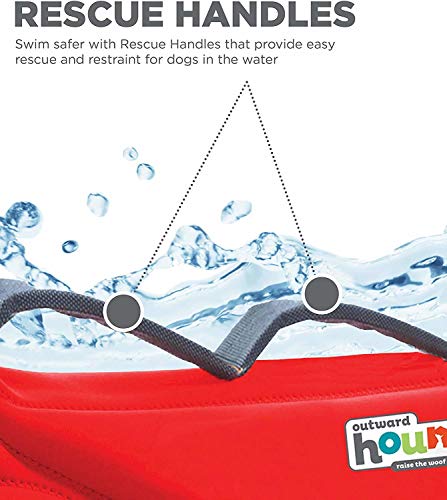 Outward Hound Dawson Swim Red Dog Life Jacket, Small - Image 5