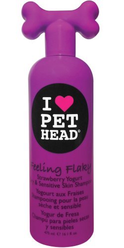 PET HEAD Dog Shampoo 475ml, Feeling Flaky, Strawberry Yoghurt Scent, Best Dog Shampoo for Dry and Sensitive Skin, Professional Grooming, Vegan Pet Shampoo, Gentle Formula Shampoo for Puppies - Image 2