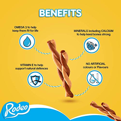 Pedigree Rodeo 84 Sticks, Dog Treats with Chicken - no artificial Colours or Flavours providing tasty Nutrients, Vitamins, Minerals and Omega 3, Pack of 1 (12 x 7) - Image 7