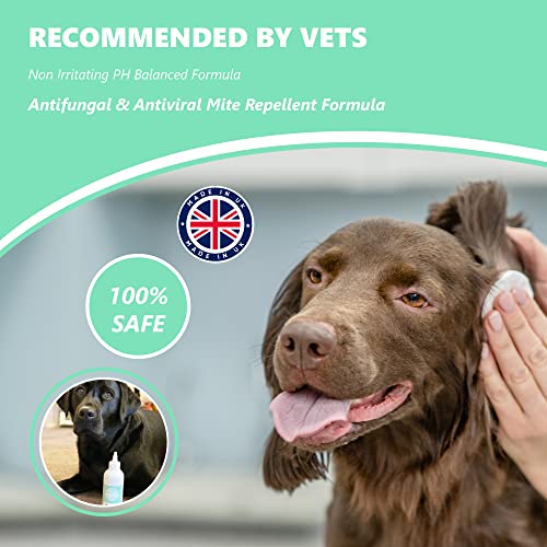 Pets Purest Dog Ear Cleaner - UK Vet Recommended Ear Drops for Dogs to Stop Head Shaking, Itchy Ears and Smelly Wax. 100% Natural Anti Viral Anti Fungal Cleaning Solution - 250ml - Image 6