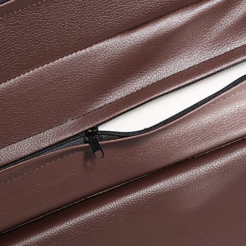 Portable Pet Stairs 2 Or 3 Steps For Dog Cat PU Leather Covered Padded Base Non Slip - Brown - Image 7