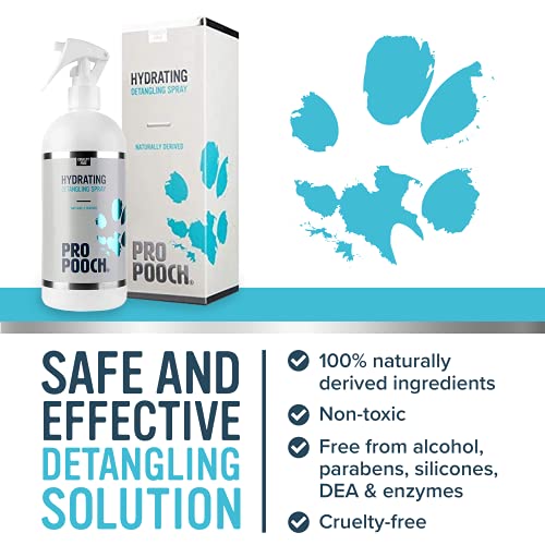 Pro Pooch Dog Detangler Spray - Hair Conditioner for Dogs - Professional Formula for Dematting & Detangling - Leave in Grooming Spray for Your Pooch - 500ml - Image 5