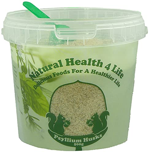 Natural Health 4 Life Vegetable Fibre Psyllium Husks 500 g in Recyclable Tub with Serving Scoop (1 Tub) - Image 6