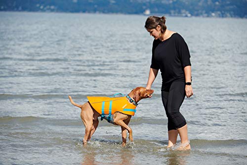 RC Pet Products Tidal Life Vest, Adjustable Dog Life Jacket, Orange/Teal, Large - Image 3
