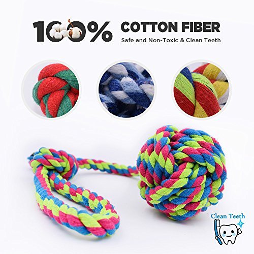 RIO Direct Dog Rope Toys, Durable Dog Rope Chew Toys Set for Aggressive Chewers, Interactive Cotton Rope - Avoid Boredom and Anxiety - Best Gift for Medium to Large Breeds (4Pack) - Image 4