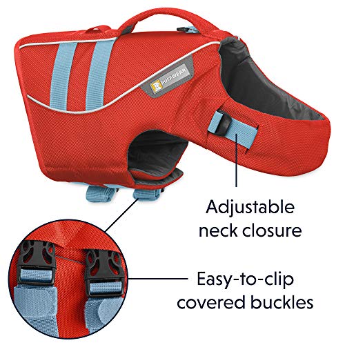 RUFFWEAR Life Jacket for Dogs, Large Breeds, Adjustable Fit, Size: Large, Sockeye Red, Float Coat, 45102-601L - Image 5