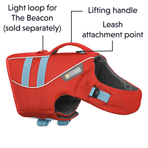 RUFFWEAR Life Jacket for Dogs, Large Breeds, Adjustable Fit, Size: Large, Sockeye Red, Float Coat, 45102-601L - Image 6