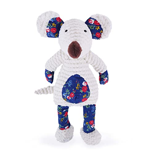 Rosewood Maisie Mouse Dog Toy, White/Blue/Pink/Red - Image 3