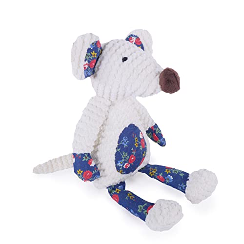 Rosewood Maisie Mouse Dog Toy, White/Blue/Pink/Red - Image 4