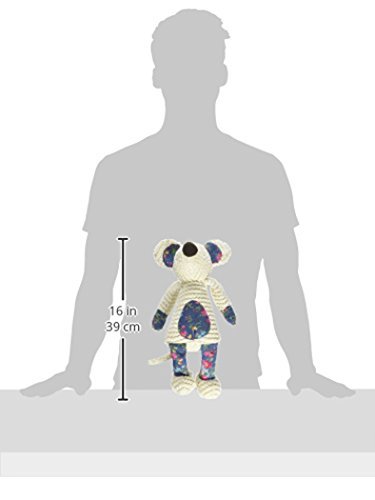 Rosewood Maisie Mouse Dog Toy, White/Blue/Pink/Red - Image 8