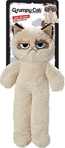 Rosewood Pet Products Grumpy Cat Floppy Plush Dog Toy, Clear - Image 3