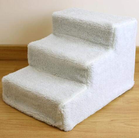SavingPlus 3 Steps Pet Dog Ladder Soft Stairs Puppy Washable Cover Ramp - Image 6
