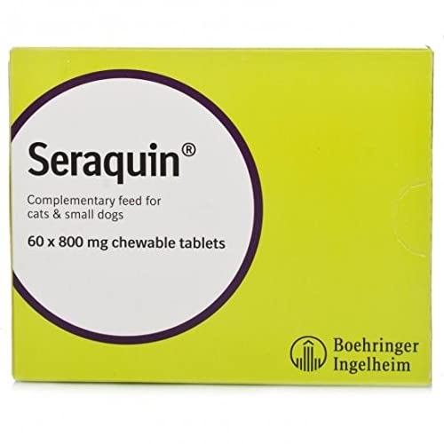 Seraquin Veterinary Joint Supplement with Turmeric for Cats and Small Dogs - 60 x 800 mg Chewable Tablets - Image 5