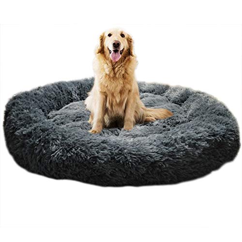 Telismei Deluxe Fluffy Extra Large Dog Beds Sofa, Washable Round Dog Pillow Cushion Pet Bed for Large Extra Large Dog - Image 3