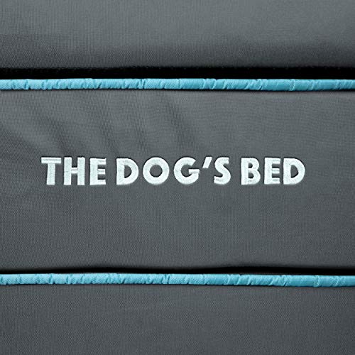 The Dog’s Bed Orthopaedic Dog Bed Large Grey with Blue Trim 101x64x10cm, Waterproof Memory Foam Dog Bed - Image 6