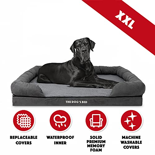 The Dog’s Bed, Premium Plush Orthopaedic Memory Foam Waterproof Dog Beds, Eases Pet Arthritis & Hip Dysplasia Pain, Therapeutic & Supportive Dog Bed, Washable Covers, XXL 131 x 100cm - Image 7