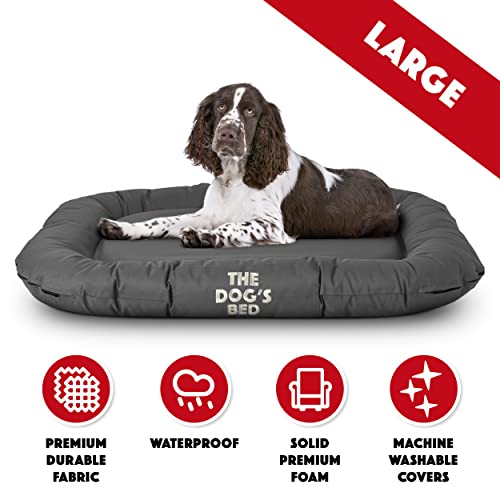 The Dog’s Bed Utility Waterproof Reversible Dog Bed, Large ZZZZ 100x70cm, Tough YKK Zippers, Washable Durable Cover - Image 4