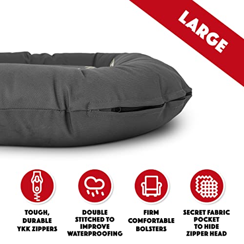 The Dog’s Bed Utility Waterproof Reversible Dog Bed, Large ZZZZ 100x70cm, Tough YKK Zippers, Washable Durable Cover - Image 5