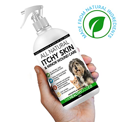The Healthy Dog Co - Natural Itchy Dog Skin Relief - Dog Itchy Skin Relief - Dog Wound Spray - Calming Itchy Dog Spray - Soothes Itchy Skin, Dry Skin, Scratching, Biting - Cat Itch Relief - 250ml - Image 3