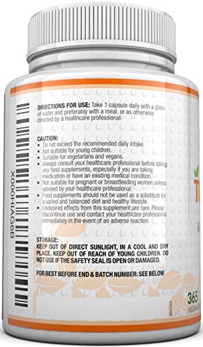 Organic Turmeric and Black Pepper Capsules 600mg - 365 Vegan Capsules - 1 Year Supply - Soil Association Certified - High Strength Tumeric Curcumin Supplement - Made in The UK - Image 7