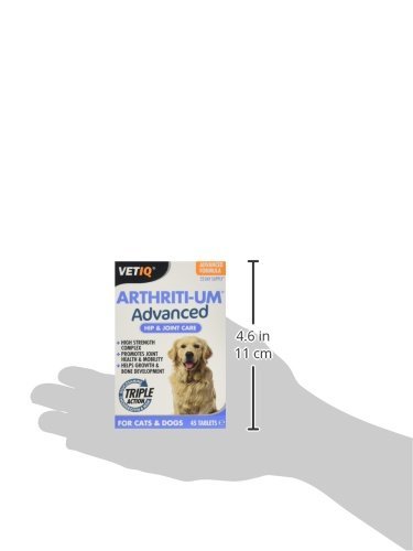 VetIQ Arthriti-Um Advanced Hip & Joint Care, 45 Tablets, Dog & Cat Supplements, Dog Vitamins Promote Joint Health & Mobility with Glucosamine and Chondroitin Helps Pain Relief For Dogs - Image 4