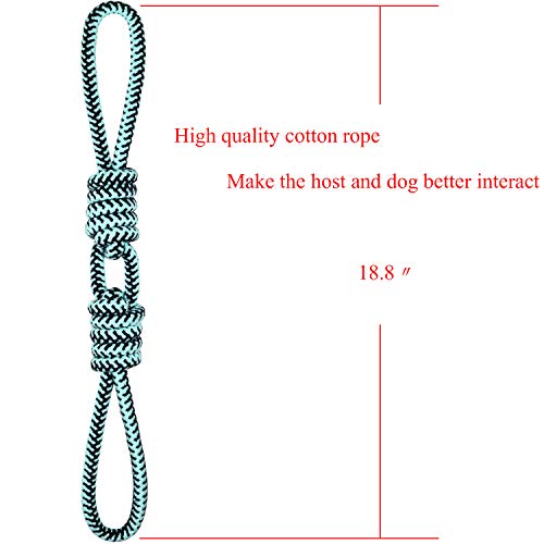 Well Love Dog Toys - Chew Toys - 100% Natural Cotton Rope - Squeak Toys - Dog Balls - Dog Bones - Plush Dog Toy - Dog Ropes - Tug of War Ball - Toys for Dog 6pack Gift Set BENEFIT NONPROFIT DOG RESCUE - Image 6