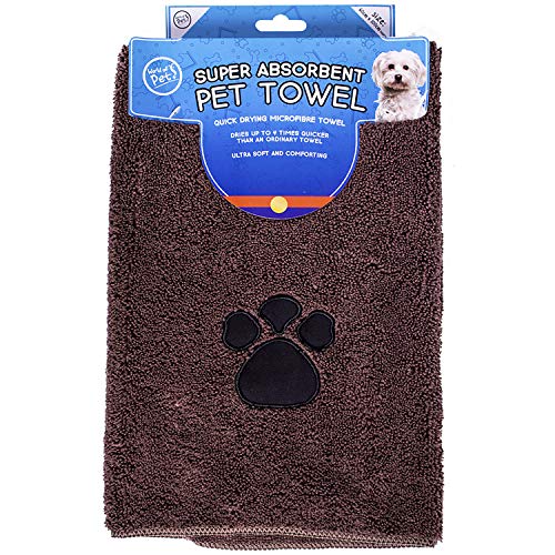 World of pets Super Absorbant Micofibre Pet Towels for Dogs, 2 Count (Pack of 1) - Image 3