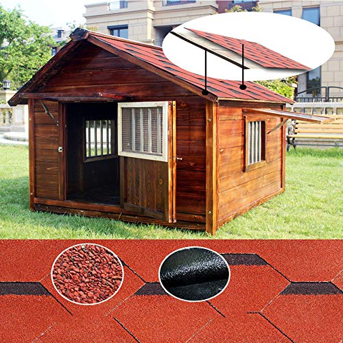 XBSD Solid Wood Dog Houses, Outdoor Weather-Resistant Log Cabin, Home Pet Furniture,Weather Waterproof Pet Kennel Natural Wooden Dog House - Image 4