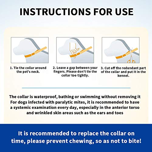 Zwini Flea and Tick Collar for Dogs Natural Dog Anti Flea Collar with 8 Month Protection 24.4’’Fits for Small Medium Large Pets - Image 6