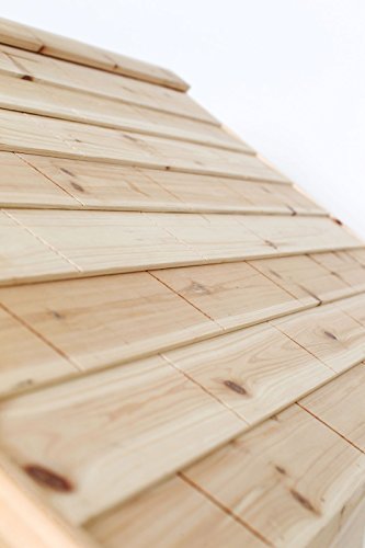 dibea DH10014 Wooden Dog House Kennel in Mixed Brown - Image 6