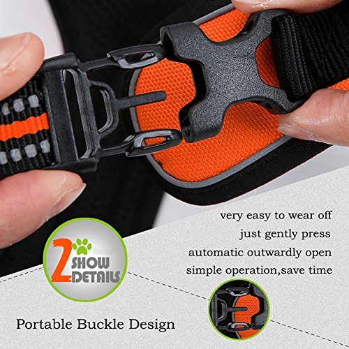 fiE FIT INTO EVERYWAY Range Of Front Side No Pull Dog Harness Outdoor Adventure 3M Reflective Pet Vest with Handle Adjustable Protective Nylon Walking Pet Harness - Image 6