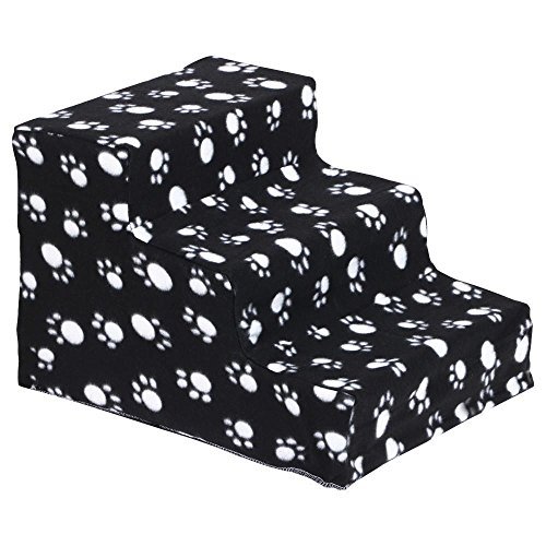tinkertonk Plush Covered Pet Stairs 3 Steps for Dog Cat - Image 4