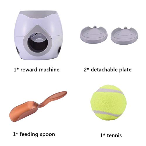 xiangpian183 Pet Ball Feeder Toy - Automatic Pet Ball Toy Dog Interactive Treat Toy Dog Tennis Ball Thrower Food Reward Machine Slow Feeder Puzzle Toy for Dogs - Image 5