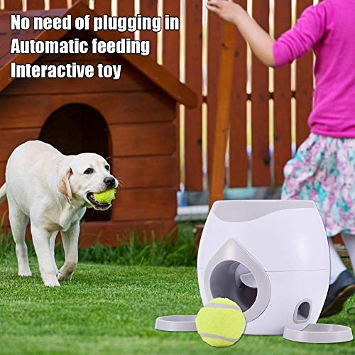 xiangpian183 Pet Ball Feeder Toy - Automatic Pet Ball Toy Dog Interactive Treat Toy Dog Tennis Ball Thrower Food Reward Machine Slow Feeder Puzzle Toy for Dogs - Image 6